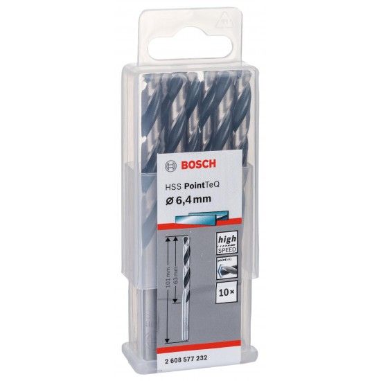 Broca helicoidal HSS PointTeQ 6,4 mm refª 2608577232 BOSCH