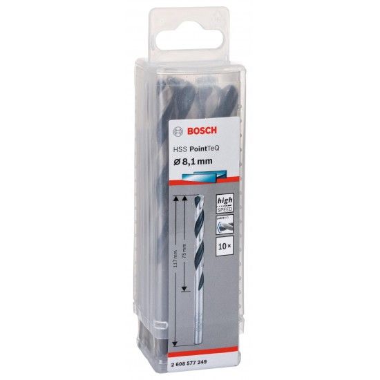 Broca helicoidal HSS PointTeQ 8,1 mm refª 2608577249 BOSCH