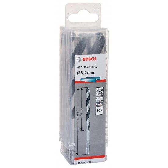 Broca helicoidal HSS PointTeQ 8,2 mm refª 2608577250 BOSCH