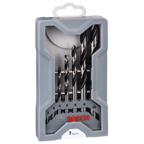 Kit Brocas para metal HSS PointTeQ Mini-X-Line, 7 unidades, 2 - 8 mm refª 2608577347 BOSCH