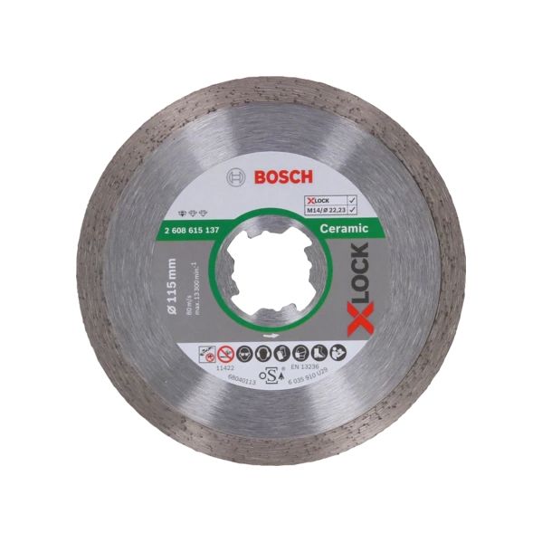 Bosch Disco de Corte Diamantado Standard X-LOCK para Cerâmica Ø115 mm