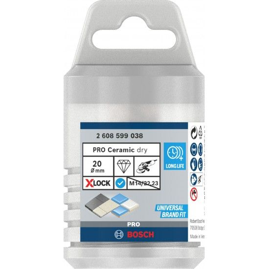 Serra fresadora PRO Ceramic dry, 20x35mm, X-Lock refª 2608599038 BOSCH