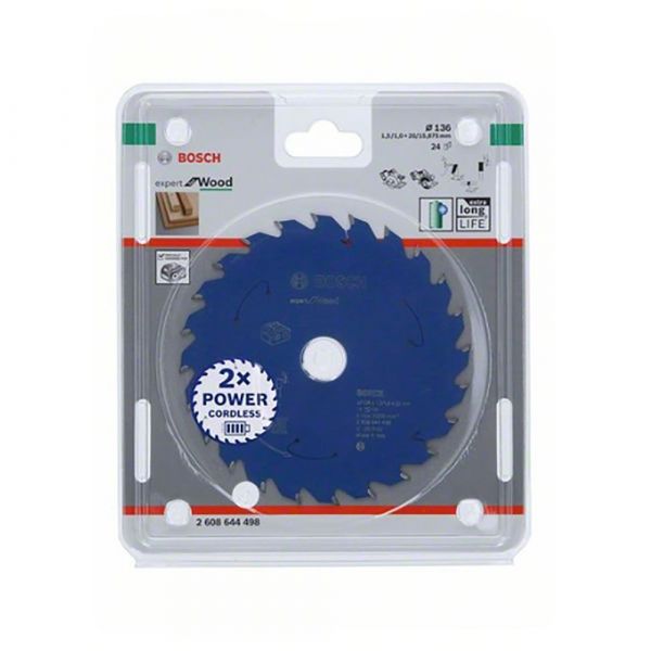 Bosch Professional Expert 136x20x1.5/1x24d Cl Wood Circular Disc Azul