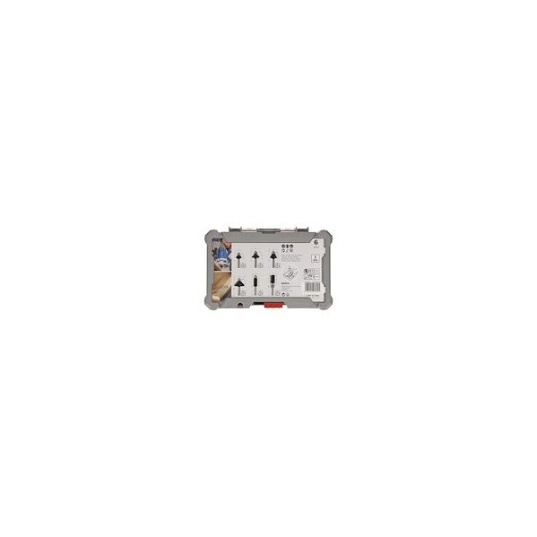 Bosch Jogo 6 Fresas para Chanfrar 6mm