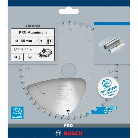 Disco sem fios PRO Aluminium cordless, 165 x 1,8 x 20 mm refª 2608837763 BOSCH