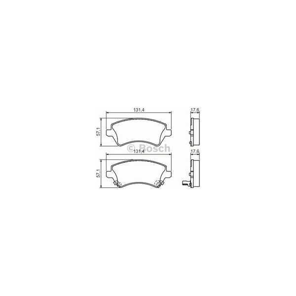 BOSCH Jogo de pastilhas para travão de disco - 3165143662182