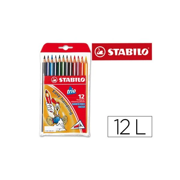 Stabilo Lápis de Cor Trio 12 un.