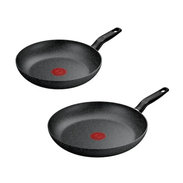 Tefal Conjunto de Frigideiras Dark Essential Alumínio 24cm e 28cm 2 Peças