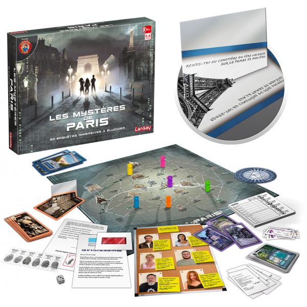 Lansay Jogo de Tabuleiro Les Mystères De Paris (FR)