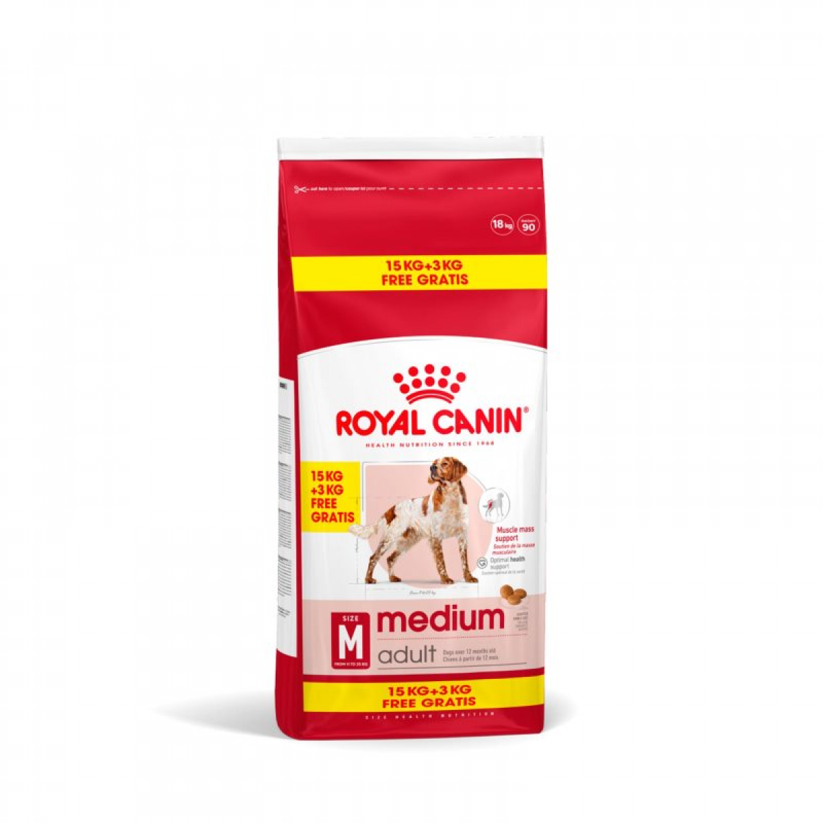Royal Canin Medium Adult 15kg +3kg Oferta Ração para Cão - Campet