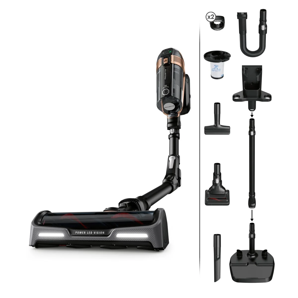 Aspirador Vertical Rowenta RH-99-F-1-WO | 230W, 80 min, Digital