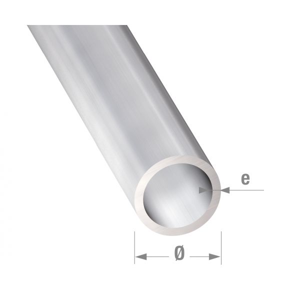 Cqfd Tubo Redondo Alumínio Incolor 6x1mm-1m - 2339281