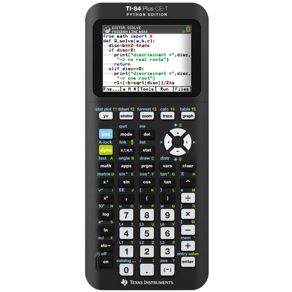 Calculadora Texas Gráfica TI-84 Plus CE-T Python Edition