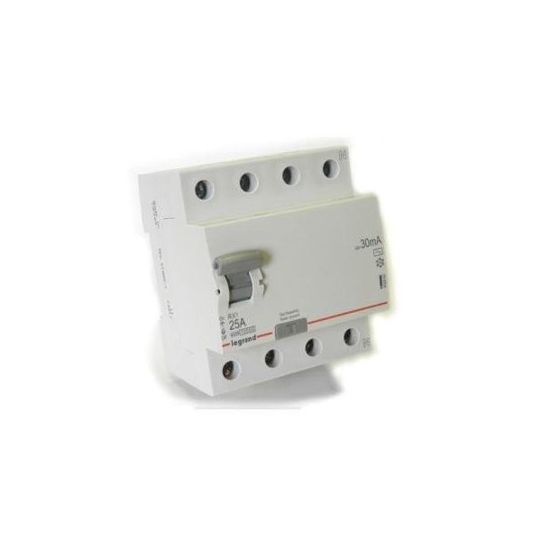 Legrand RX3 INTERRUPTOR DIF. 4P 25A 30mA AC 4.5Ka 402062 - LG402062