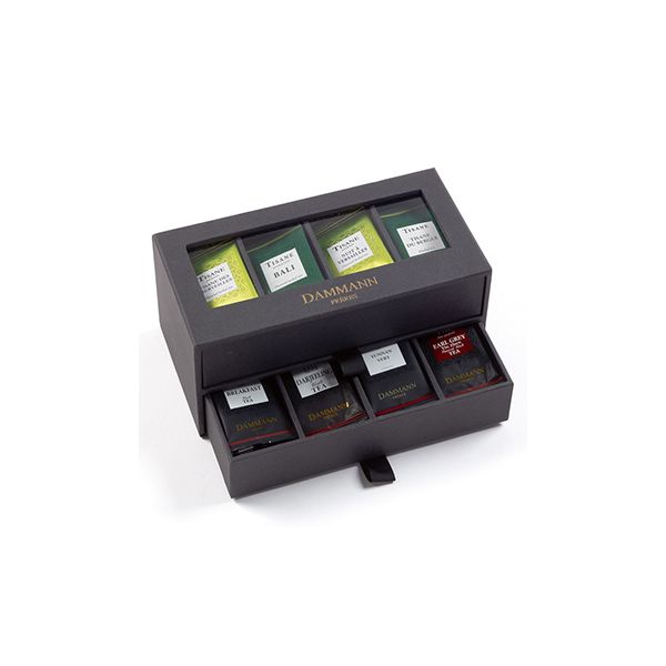 Dammann Frères Caixa Coffret Chá 24h/24 Noir 2 Tiroirs