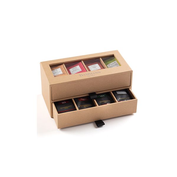 Dammann Frères Caixa Coffret Chá 7/7 Kraft 2 Tiroirs