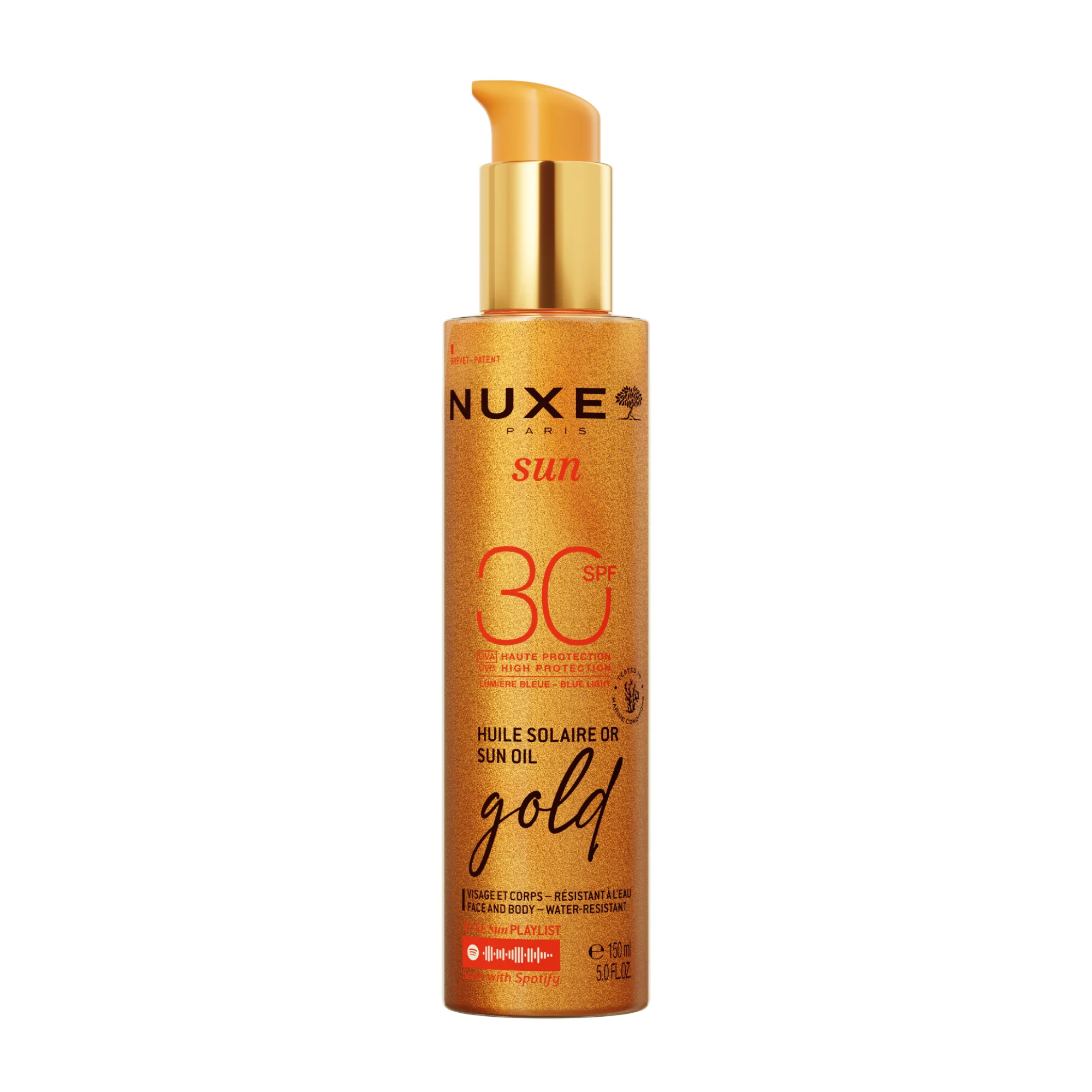 Protetor Solar Nuxe Sun Óleo Solar Gold Rosto e Corpo SPF30 150ml