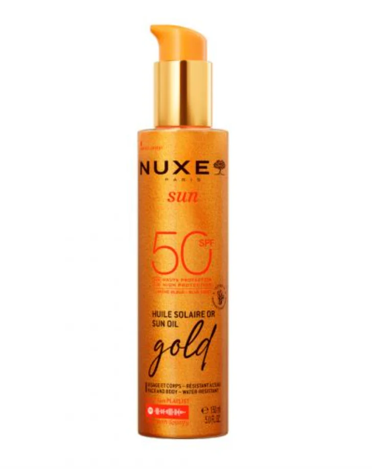 Nuxe Sun Óleo Solar Gold Rosto e Corpo SPF50 150ml