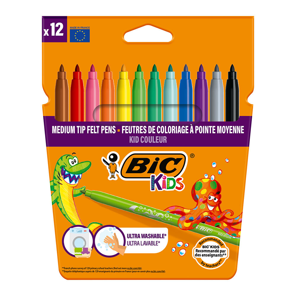 Bolinhas marcadores para colorir kid color 12 uds