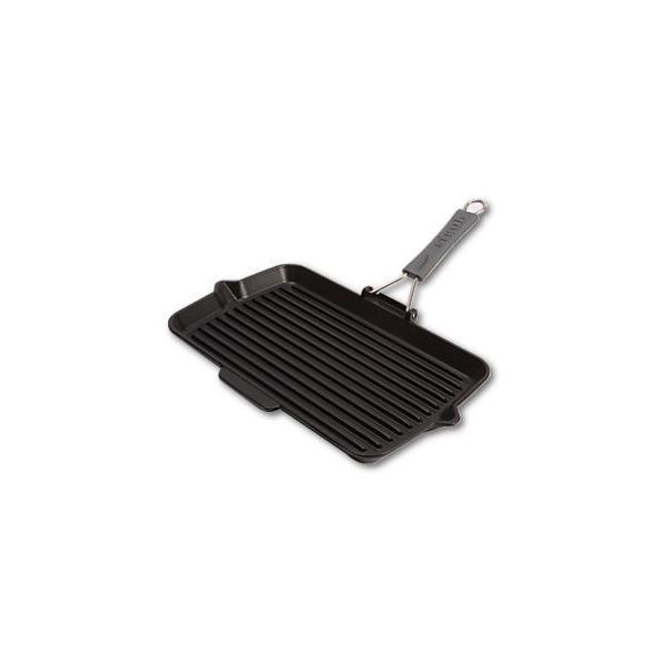Staub Grelha Quadrada Ferro Fundido Preto 34x21cm