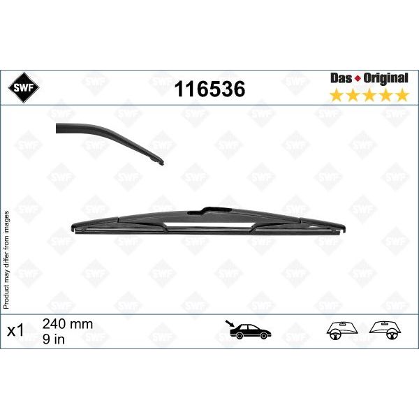 SWF Escova do Limpa-vidros - 116536