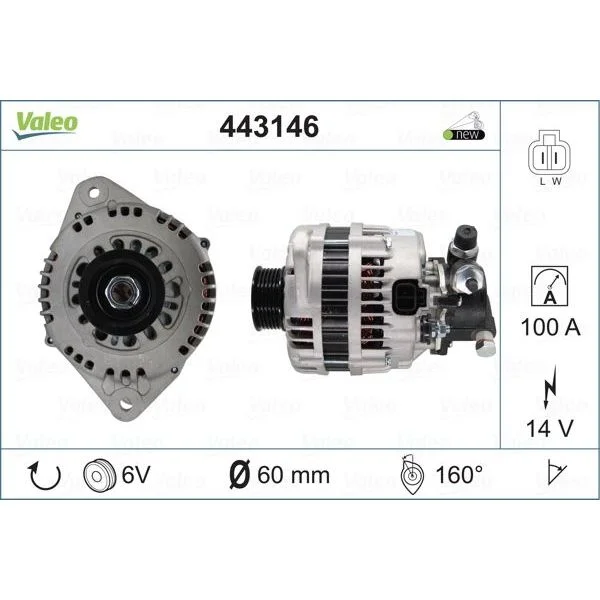 Valeo Alternador Sin Consigna Tu - 443146