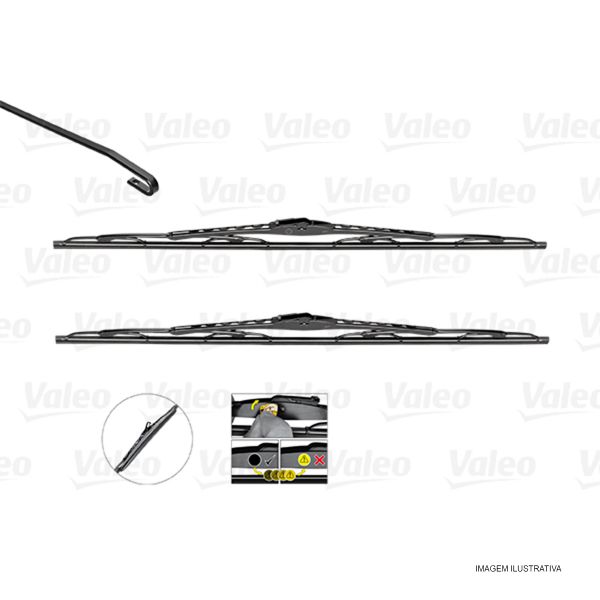 Valeo 574254 - conjunto de 2 escova de limpa - vidros - 3276425742543