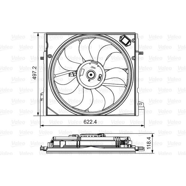 VALEO Ventilador, Refrigeração do Motor - 698582