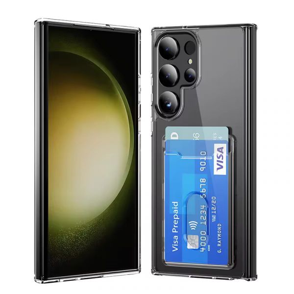 Capa para para Samsung Galaxy S24 Ultra Transparente Cartão