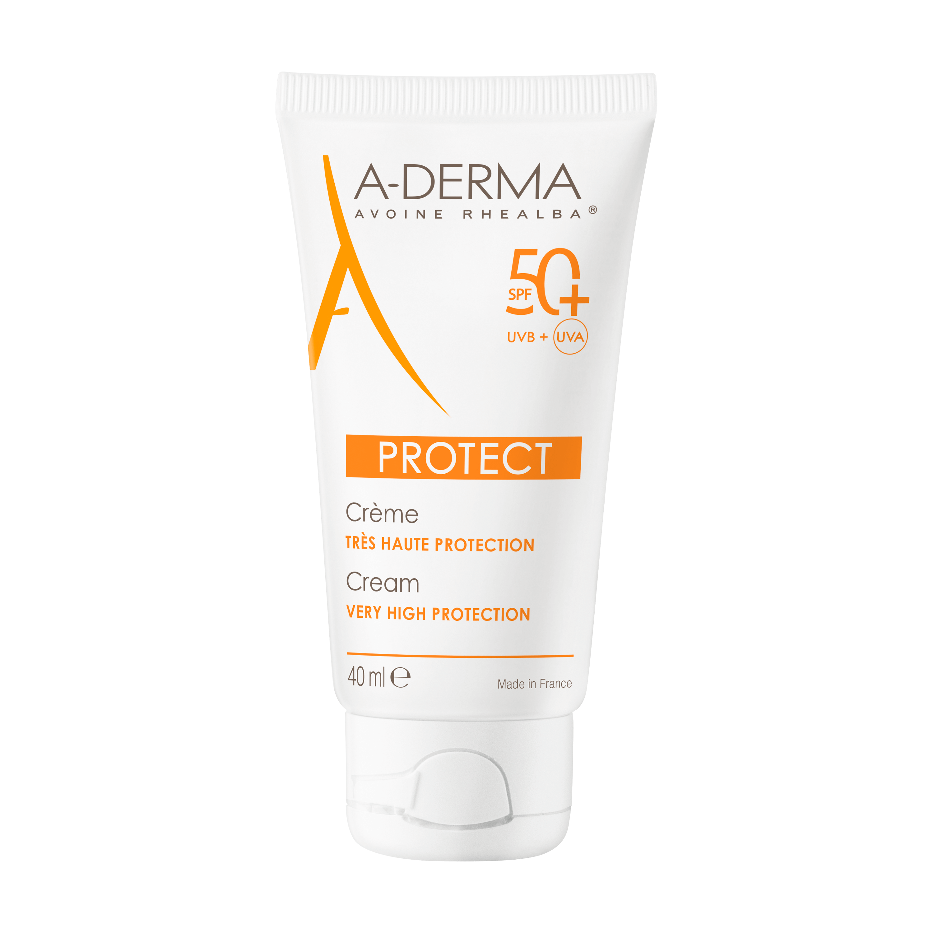 A-Derma Protect Creme Solar Rosto Pele Frágil SPF50+ 40ml