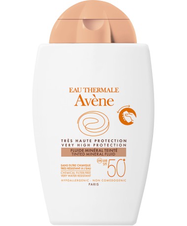 AVÈNE SOLARES FLUÍDO MINERAL 50+ COM COR 40 ml