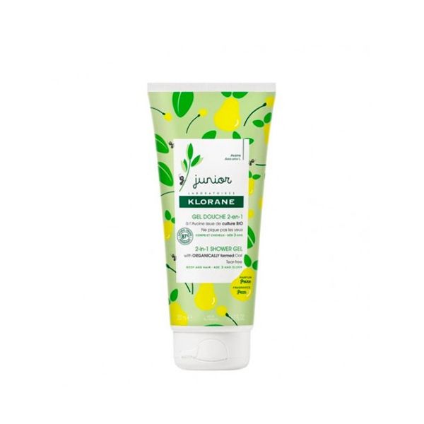 Klorane Junior Gel de Banho 2 em 1 de Pêra 200ml