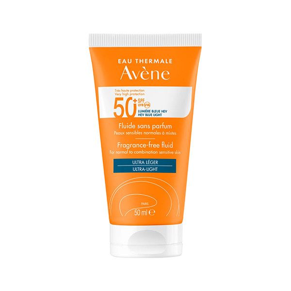 Protetor Solar Avéne Solar Fluído SPF50+ sem Perfume 50ml