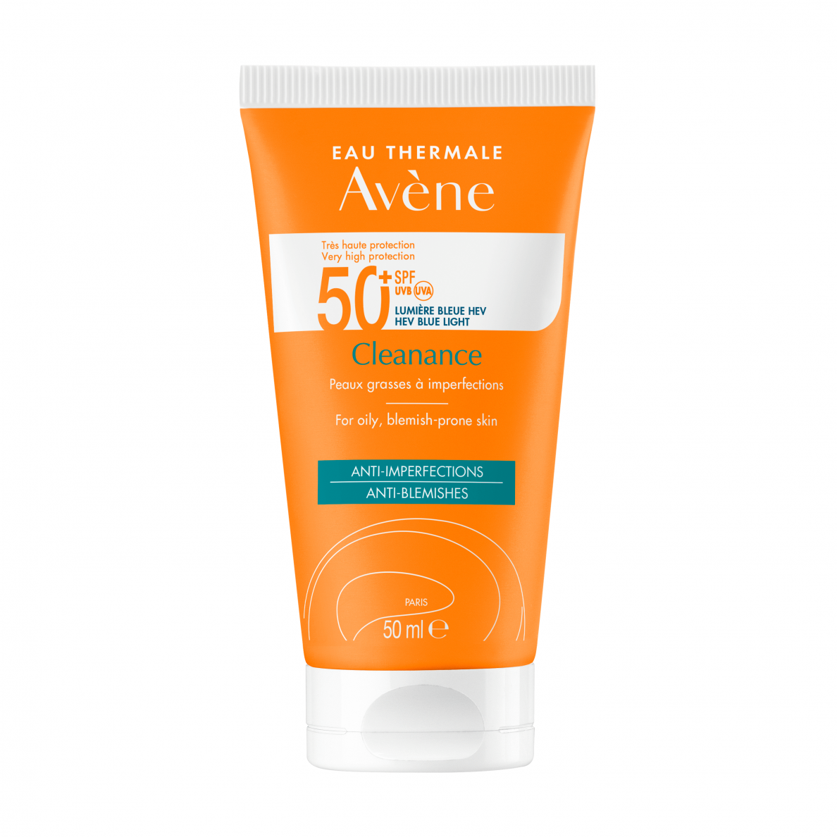Avène Cleanance Protetor Solar Rosto SPF 50+ Pele Oleosa 50ml