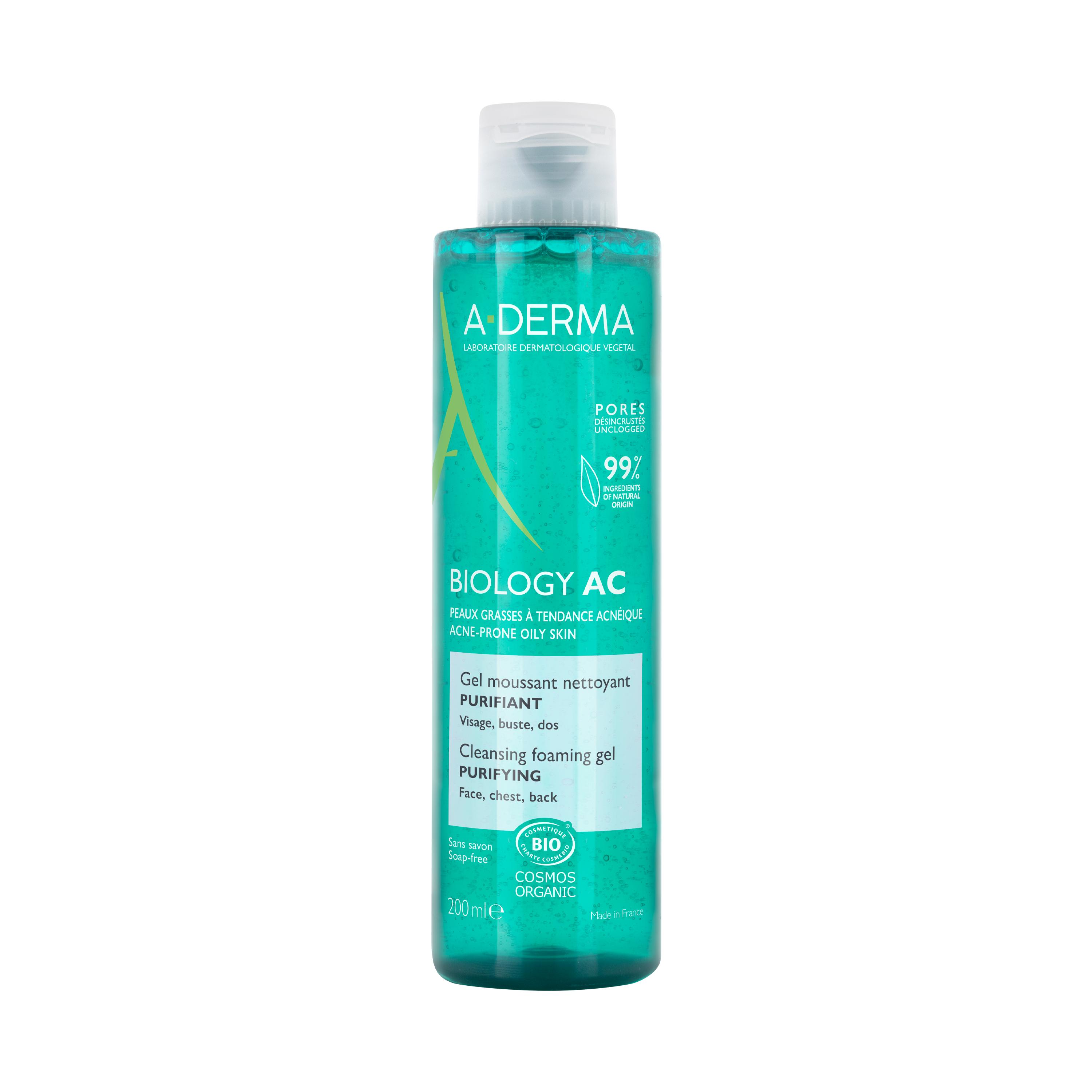 A-derma Biology AC Gel de Limpeza Purificante 200 mL