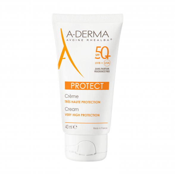 A-Derma Protect Creme Solar Rosto Sem Perfume SPF50+ 40ml