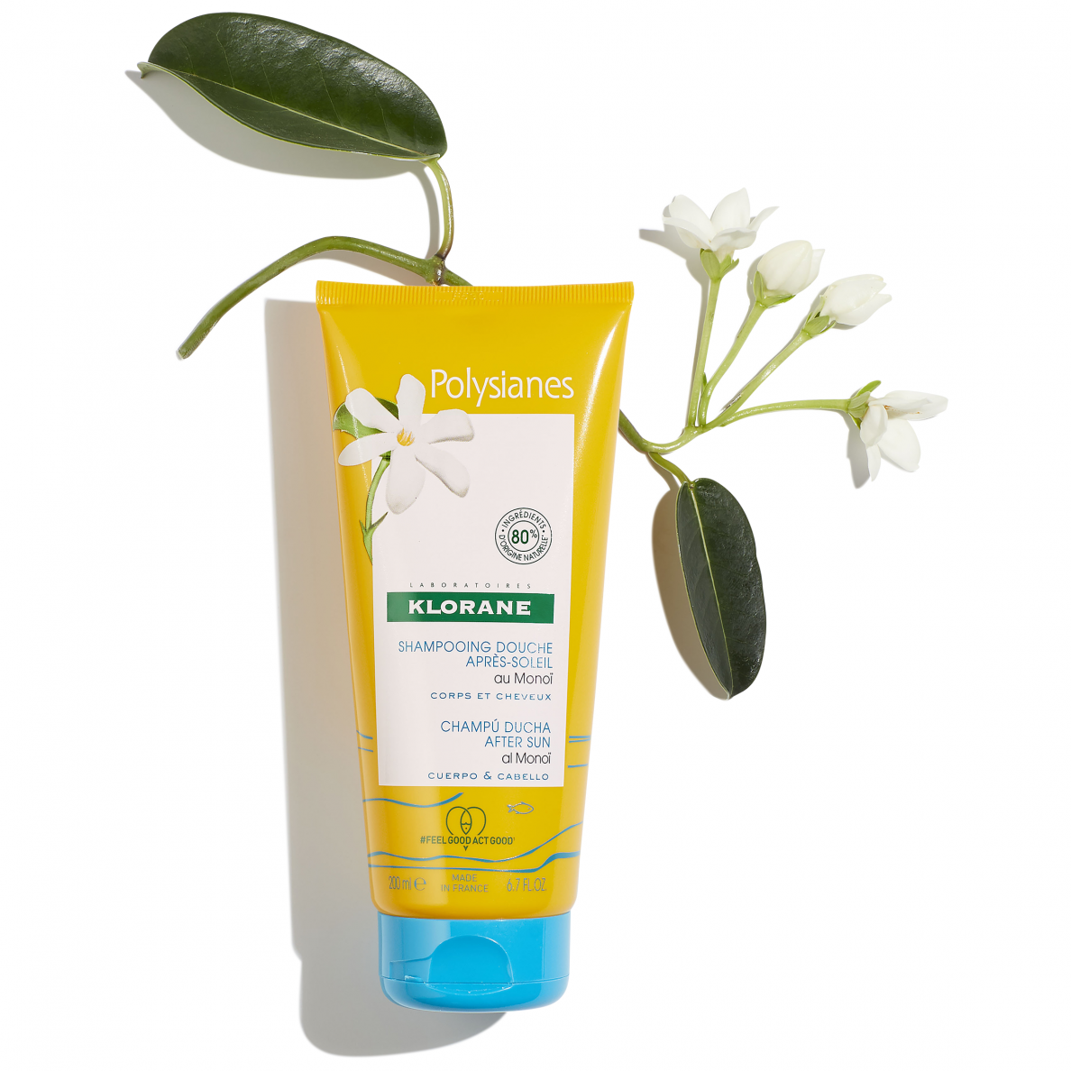 Klorane Champô Duche Pós-Solar Suave Corpo e Cabelo 200ml