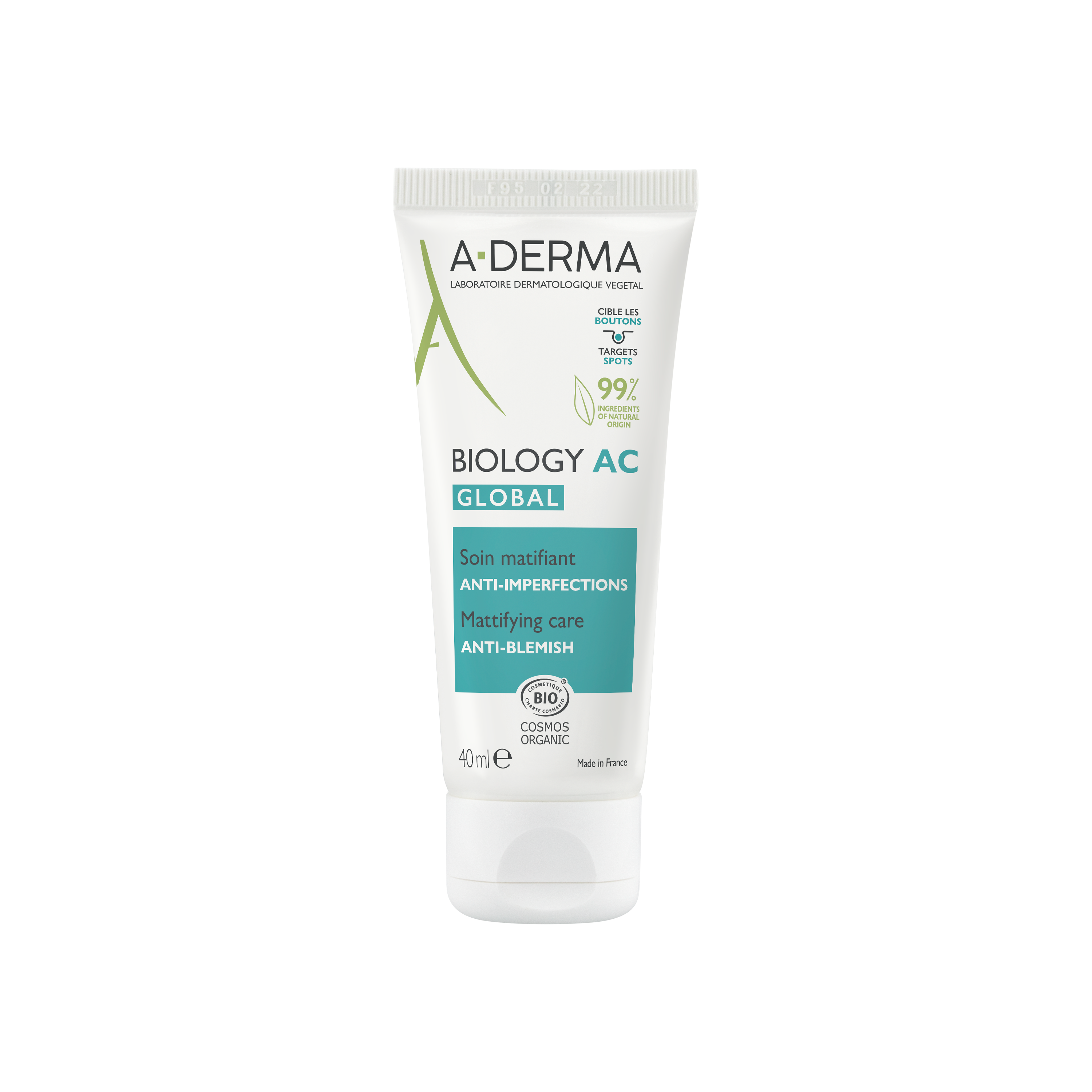 A-Derma Biology AC Global Cuidado Matificante Anti-imperfeições 40ml