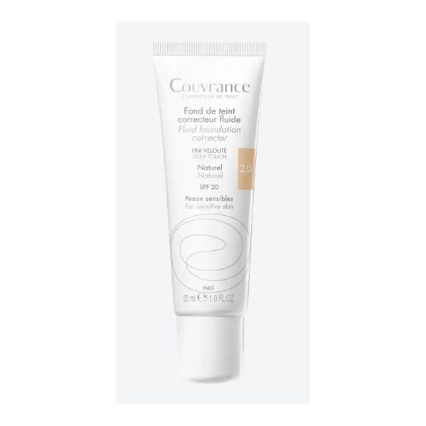 Avène Base Fluída Couvrance Tom 02 Natural 30ml