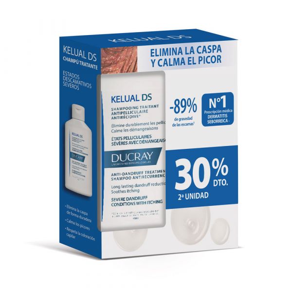 Ducray Kelual DS Shampoo Anticaspa 2x100ml