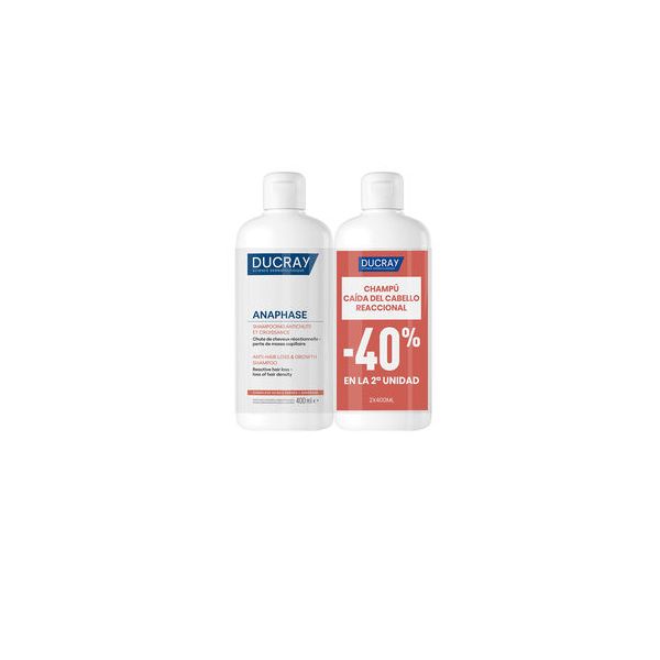 Ducray Anaphase Shampoo Antiqueda e Crescimento Capilar Reativo 2x400ml