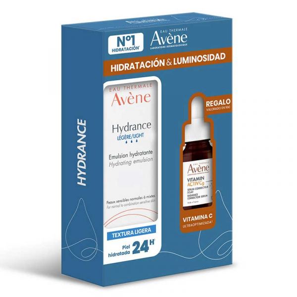 Avène Hydrance Emulsão Hidratante Leve 40ml + Sérum Vitamina Activ Cg 10ml Coffret
