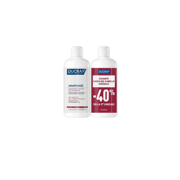 Ducray Anaphase Shampoo Antiqueda Crónica 2x400ml