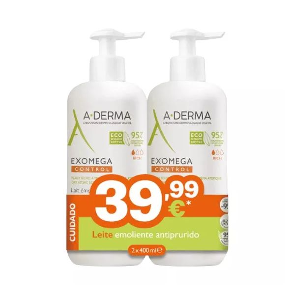 A-Derma Exomega Control Leite Emoliente 2x400ml