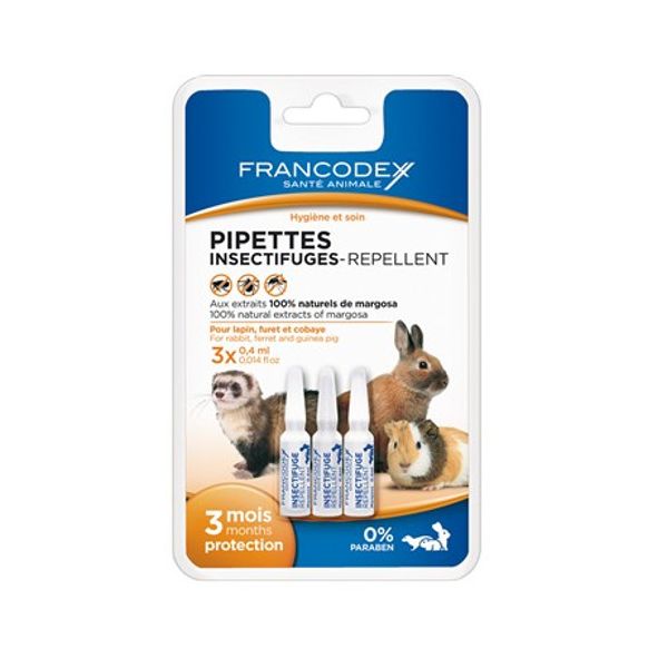 Francodex Antiparasitários Naturais 3 Pipetas