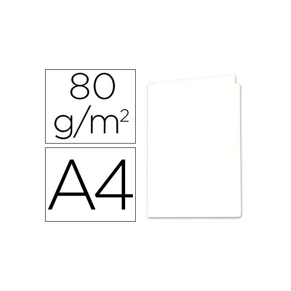 Exacompta Classificadores de Cartolina Din A4 Branco 80g
