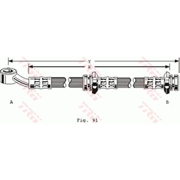 Trw Tubo Flexível de Travão PHD128