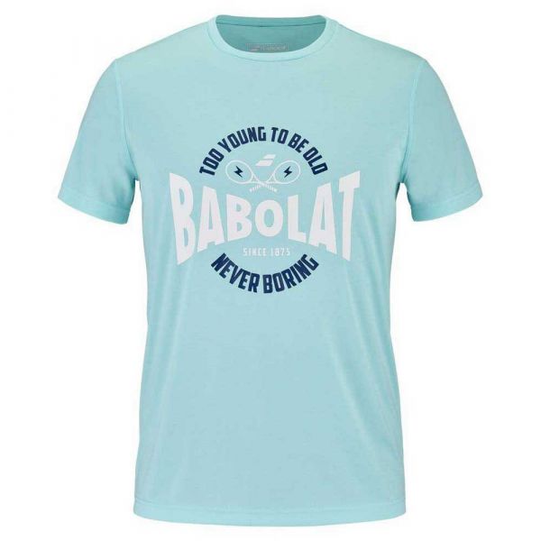 Babolat Exercise Graphic Short Sleeve T-shirt Azul S Homem