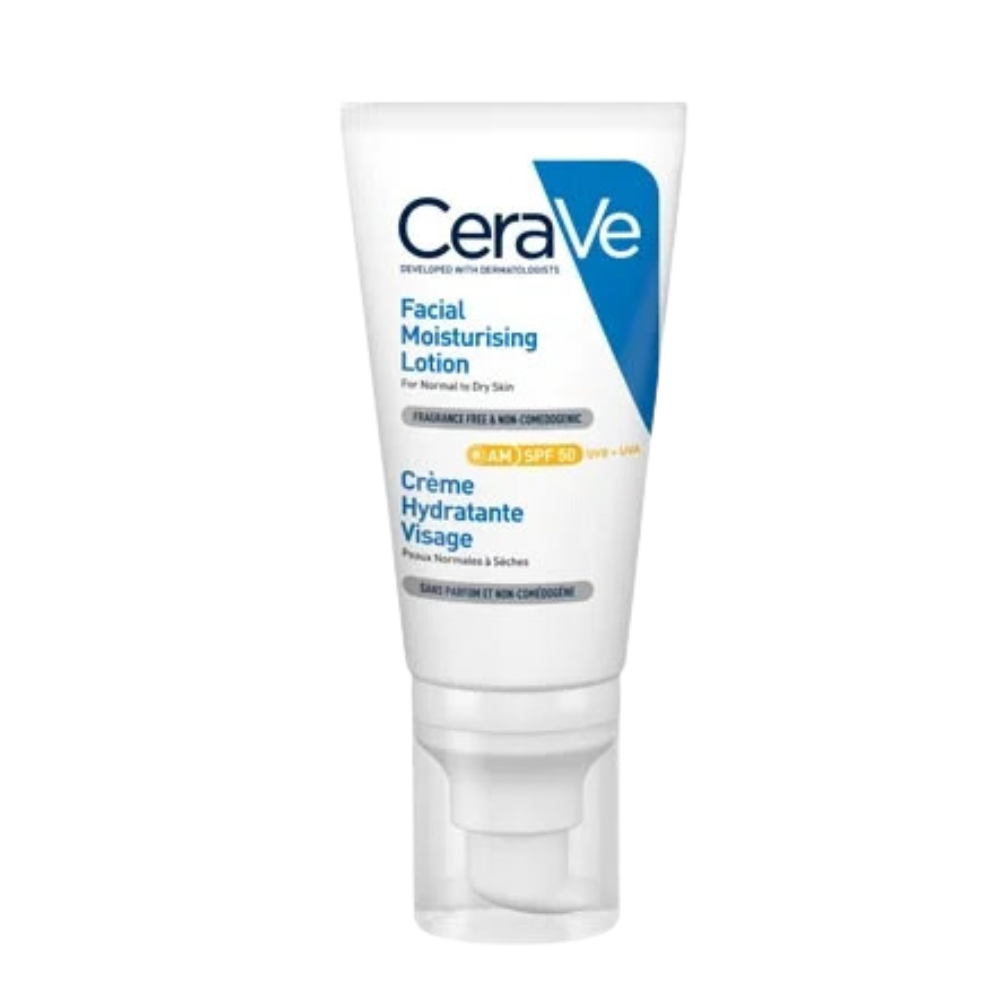 CeraVe Loção Facial Hidratante com Proteção Solar SPF 25 Pele Sensível Normal a Seca 52ml