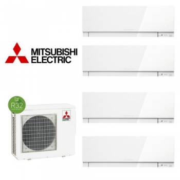 Sistema de Ar Condicionado Multi-Split Mitsubishi Electric 4x1 – MXZ-4F72VF com 3x MSZ-EF25VGKW + 1x MSZ-EF35VGKW